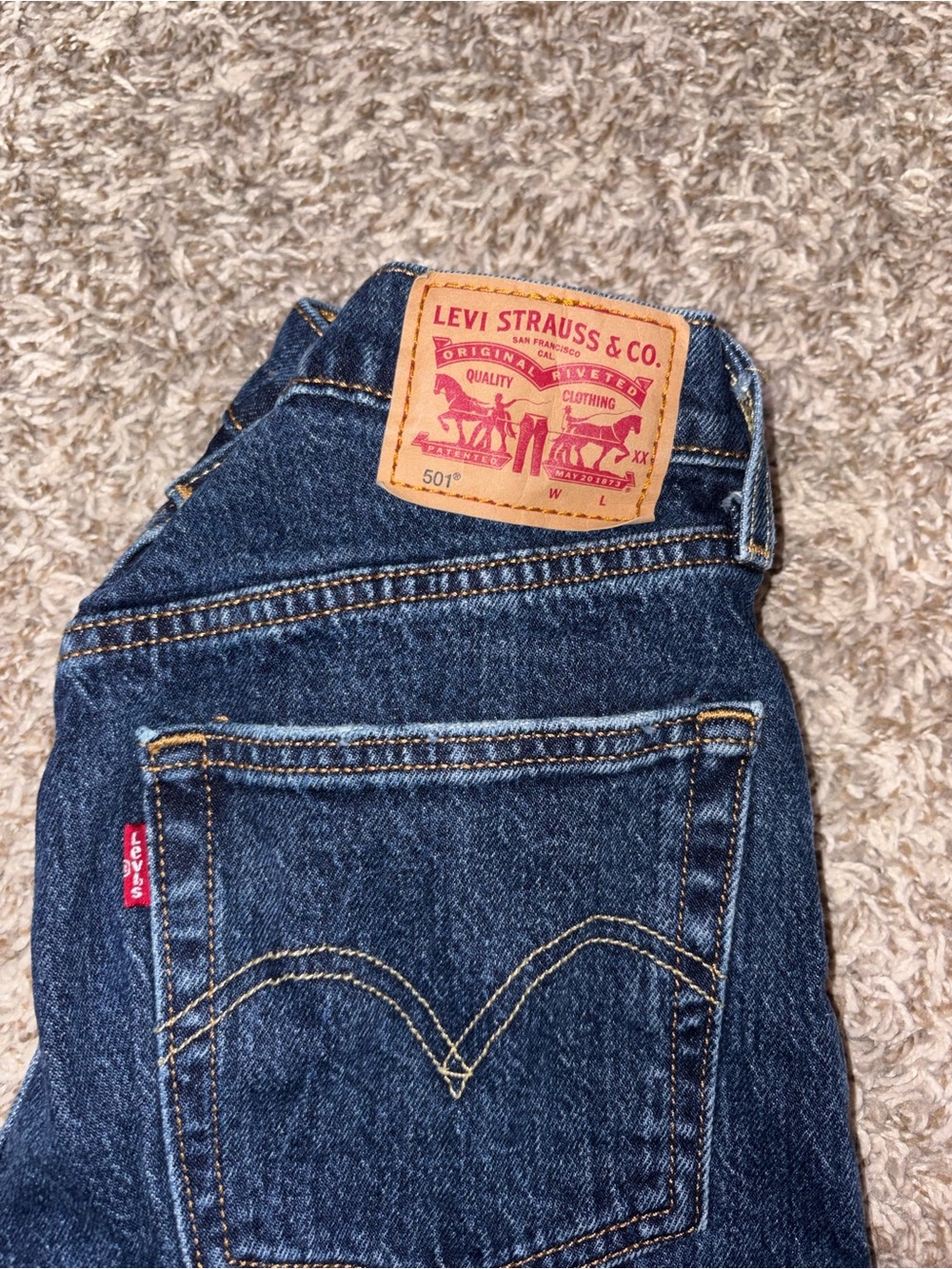 Levi's Women's 501 Original Fit Blue Jeans